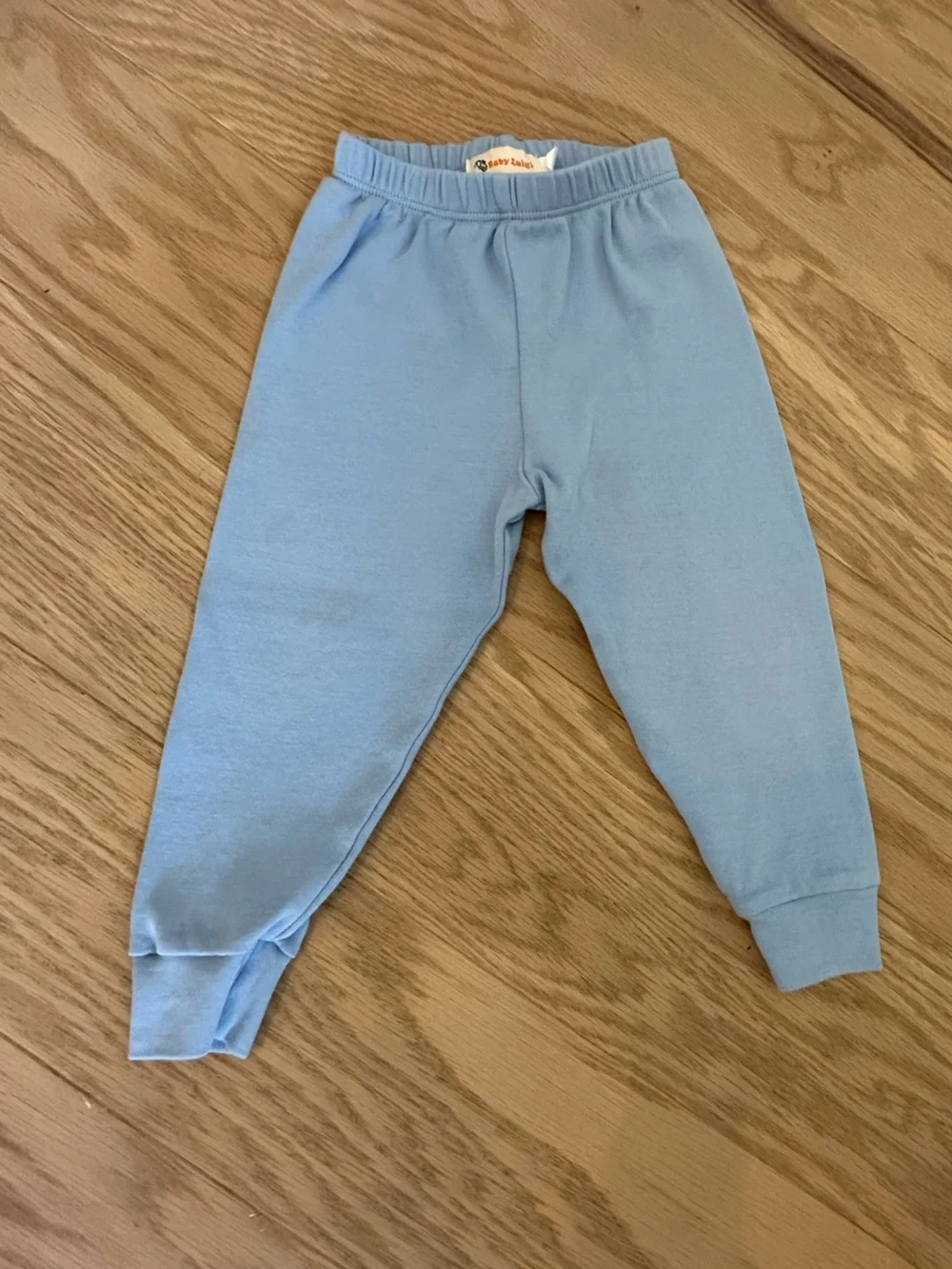 Baby Luigi Light Blue Cotton Leggings 12m Size